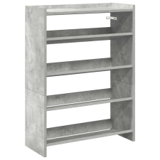 vidaXL betonszürke szerelt fa cipőtartó 80x25x61,5 cm (859881) bútor