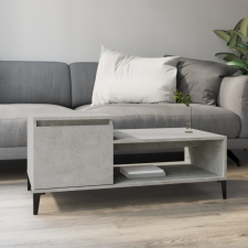 vidaXL betonszürke szerelt fa dohányzóasztal 100 x 50 x 45 cm bútor