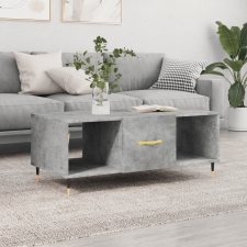 vidaXL betonszürke szerelt fa dohányzóasztal 102 x 50 x 40 cm bútor