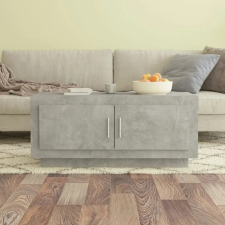 vidaXL betonszürke szerelt fa dohányzóasztal 102x 50 x 45 cm bútor