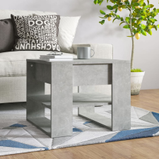 vidaXL betonszürke szerelt fa dohányzóasztal 55,5 x 55 x 45 cm bútor