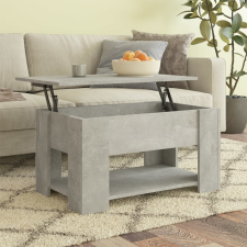 vidaXL betonszürke szerelt fa dohányzóasztal 79x49x41 cm bútor