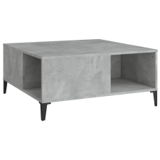 vidaXL betonszürke szerelt fa dohányzóasztal 80x80x36,5 cm (821104) bútor