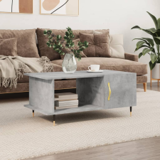 vidaXL betonszürke szerelt fa dohányzóasztal 90 x 50 x 40 cm bútor