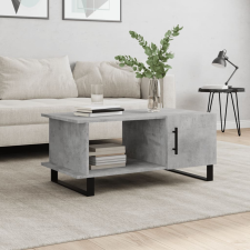 vidaXL betonszürke szerelt fa dohányzóasztal 90 x 50 x 40 cm bútor
