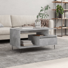 vidaXL betonszürke szerelt fa dohányzóasztal 90x49x45 cm bútor
