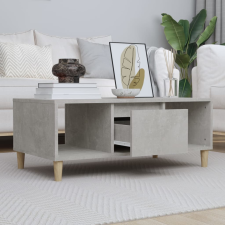 vidaXL betonszürke szerelt fa dohányzóasztal 90x50x36,5 cm bútor