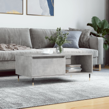 vidaXL betonszürke szerelt fa dohányzóasztal 90x50x36,5 cm bútor