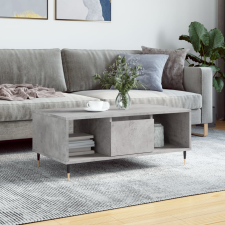 vidaXL betonszürke szerelt fa dohányzóasztal 90x50x36,5 cm bútor