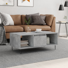 vidaXL betonszürke szerelt fa dohányzóasztal 90x50x36,5 cm bútor