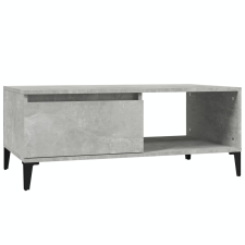 vidaXL betonszürke szerelt fa dohányzóasztal 90x50x36,5 cm (821056) bútor