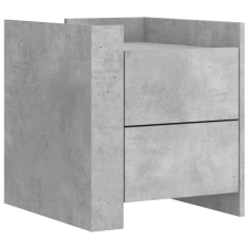 vidaXL betonszürke szerelt fa éjjeliszekrény 45 x 50 x 50 cm (848286) bútor