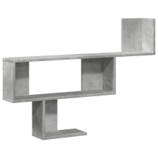 vidaXL betonszürke szerelt fa fali polc 100 x 15 x 70 cm (853194) bútor