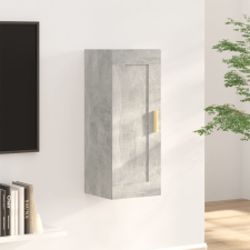 vidaXL betonszürke szerelt fa faliszekrény 35 x 34 x 90 cm bútor