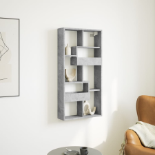 vidaXL betonszürke szerelt fa faliszekrény 50 x 15 x 100 cm bútor