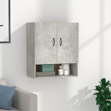 vidaXL betonszürke szerelt fa faliszekrény 60 x 31 x 70 cm bútor