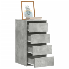 vidaXL betonszürke szerelt fa fiókos sarokszekrény 40 x 41 x 76 cm bútor