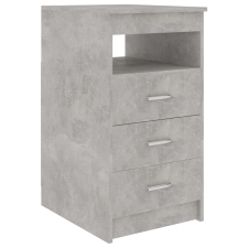 vidaXL betonszürke szerelt fa fiókos szekrény 40 x 50 x 76 cm (801809) bútor