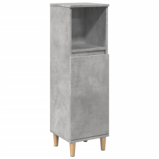 vidaXL betonszürke szerelt fa fürdőszobaszekrény 30 x 30 x 100 cm (857107) fürdőszoba bútor