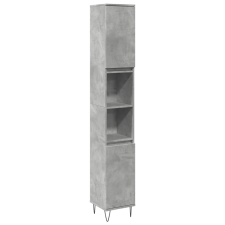 vidaXL betonszürke szerelt fa fürdőszobaszekrény 30 x 30 x 190 cm (857198) fürdőszoba bútor