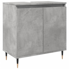 vidaXL betonszürke szerelt fa fürdőszobaszekrény 58x33x60 cm (857213) fürdőszoba bútor