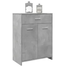 vidaXL betonszürke szerelt fa fürdőszobaszekrény 60 x 33 x 80 cm fürdőszoba bútor