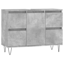 vidaXL betonszürke szerelt fa fürdőszobaszekrény 80 x 33 x 60 cm (831656) fürdőszoba bútor