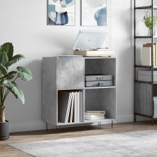 vidaXL betonszürke szerelt fa hanglemezszekrény 84,5 x 38 x 89 cm bútor