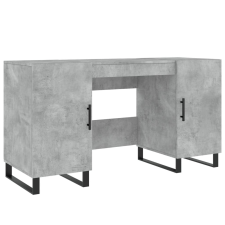 vidaXL betonszürke szerelt fa íróasztal 140 x 50 x 75 cm (829576) bútor