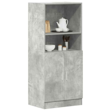 vidaXL betonszürke szerelt fa konyhaszekrény 57 x 41,5 x 131,5 cm bútor