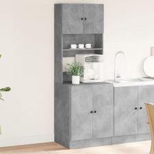 vidaXL betonszürke szerelt fa konyhaszekrény 60 x 50 x 180 cm bútor