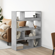 vidaXL betonszürke szerelt fa könyvespolc 100 x 33 x 125,5 cm bútor