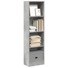 vidaXL betonszürke szerelt fa könyvespolc 40 x 24 x 143 cm bútor