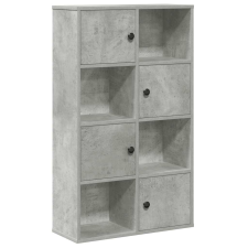 vidaXL betonszürke szerelt fa könyvespolc 60x24x101,5 cm (860394) bútor
