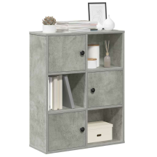 vidaXL betonszürke szerelt fa könyvespolc 60x24x76,5 cm bútor