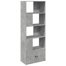 vidaXL betonszürke szerelt fa könyvespolc 70 x 36 x 189 cm (3295320) bútor