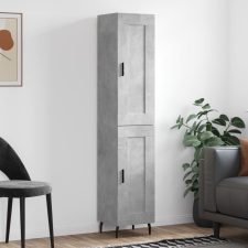 vidaXL betonszürke szerelt fa magasszekrény 34,5x34x180 cm bútor