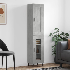vidaXL betonszürke szerelt fa magasszekrény 34,5x34x180 cm bútor