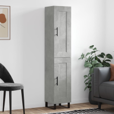 vidaXL betonszürke szerelt fa magasszekrény 34,5x34x180 cm bútor
