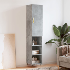 vidaXL betonszürke szerelt fa magasszekrény 34,5x34x180 cm bútor