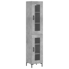 vidaXL betonszürke szerelt fa magasszekrény 34,5x34x180 cm (3199429) bútor