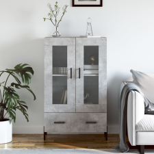 vidaXL betonszürke szerelt fa magasszekrény 69,5 x 31 x 115 cm bútor