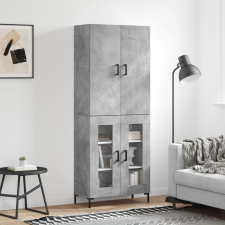 vidaXL betonszürke szerelt fa magasszekrény 69,5 x 34 x 180 cm bútor
