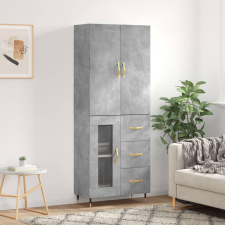 vidaXL betonszürke szerelt fa magasszekrény 69,5 x 34 x 180 cm bútor
