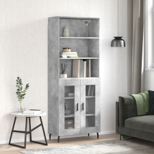 vidaXL betonszürke szerelt fa magasszekrény 69,5 x 34 x 180 cm bútor