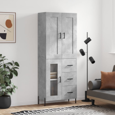 vidaXL betonszürke szerelt fa magasszekrény 69,5 x 34 x 180 cm bútor