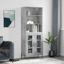 vidaXL betonszürke szerelt fa magasszekrény 69,5 x 34 x 180 cm bútor