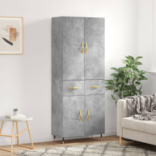 vidaXL betonszürke szerelt fa magasszekrény 69,5 x 34 x 180 cm bútor