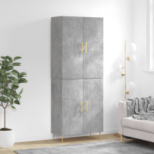 vidaXL betonszürke szerelt fa magasszekrény 69,5 x 34 x 180 cm bútor