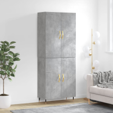vidaXL betonszürke szerelt fa magasszekrény 69,5 x 34 x 180 cm bútor